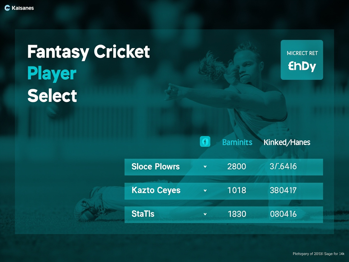 Cricplay Fantasy Cricket Player Statistics Dashboard
